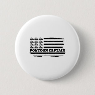 Badge Rond 5 Cm Drapeau américain du capitaine Patriotic