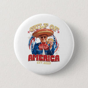 Badge Rond 5 Cm Drapeau Américain G 2025 Du Golfe Des Etats-Unis E