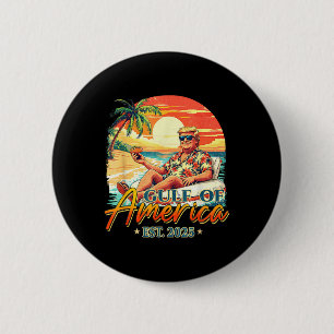 Badge Rond 5 Cm Drapeau Américain G 2025 Du Golfe Des Etats-Unis E