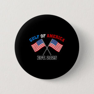 Badge Rond 5 Cm Drapeau Américain Gul-f Retro Of America Est 2025