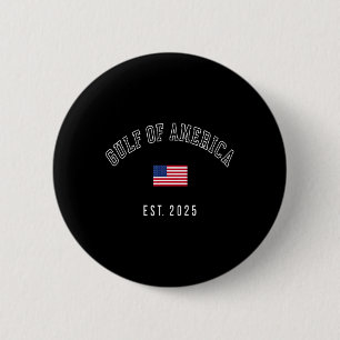 Badge Rond 5 Cm Drapeau Américain M Du Golfe De L'Amérique Est 202