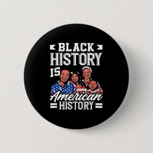 Badge Rond 5 Cm Drapeau américain Mois de l'histoire des Noirs Amé