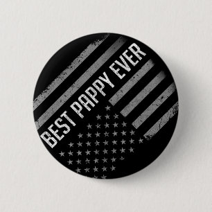 Badge Rond 5 Cm Drapeau Américain Papa Chemise Cadeau Pour Fête de