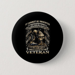 Badge Rond 5 Cm Drapeau américain patriotique d'ancien combattant 