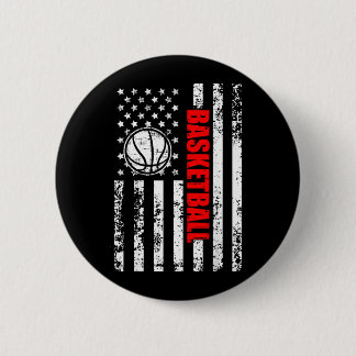 Badge Rond 5 Cm Drapeau américain patriotique de baseball