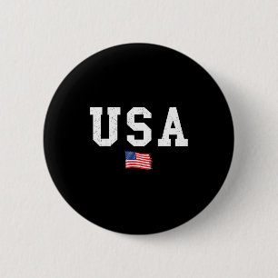 Badge Rond 5 Cm Drapeau américain patriotique drapeau américain ho