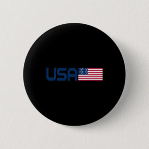 Badge Rond 5 Cm Drapeau Américain Patriotique Hommes Femmes 4 Juil