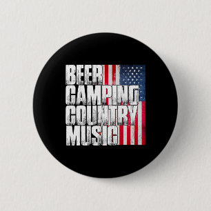 Badge Rond 5 Cm Drapeau américain patriotique musique country camp