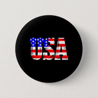 Badge Rond 5 Cm Drapeau américain patriotique USA