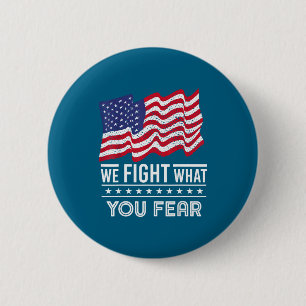 Badge Rond 5 Cm Drapeau Américain Patriotique Usa Design Liberté