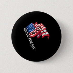 Badge Rond 5 Cm Drapeau américain patriotique Usa - liberté - fier