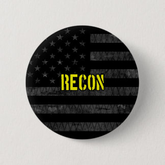 Badge Rond 5 Cm Drapeau américain Recon tamisé