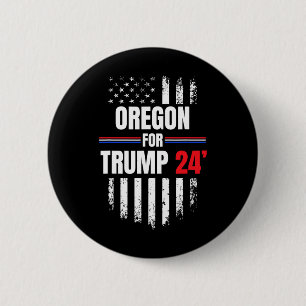 Badge Rond 5 Cm Drapeau américain Trump 2024