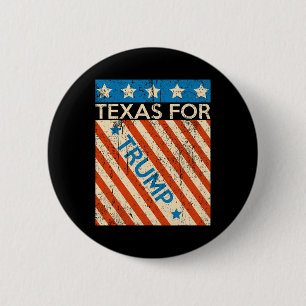 Badge Rond 5 Cm Drapeau américain Trump Réélection 2024 Texas Trum