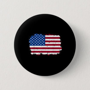 Badge Rond 5 Cm Drapeau américain Us Cool Patriotique Usa 4 Juille