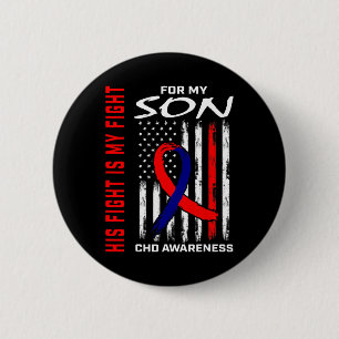 Badge Rond 5 Cm Drapeau Américain Usa