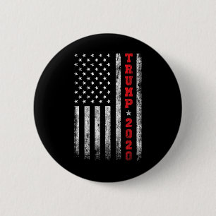 Badge Rond 5 Cm Drapeau américain Vintage 2020