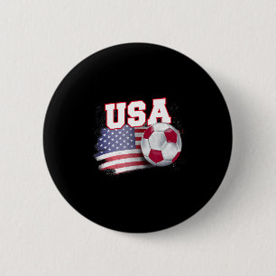Badge Rond 5 Cm Drapeau américain vintage T S balle de football de