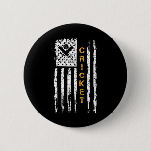 Badge Rond 5 Cm Drapeau américain vintage Usa silhouette de joueur