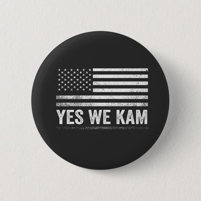 Badge Rond 5 Cm Drapeau américain We Kam 2024 (Devant)