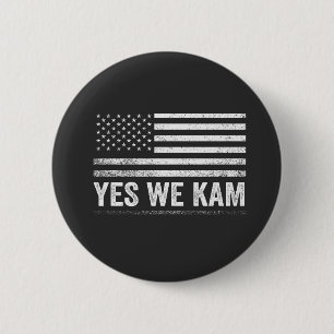 Badge Rond 5 Cm Drapeau américain We Kam 2024