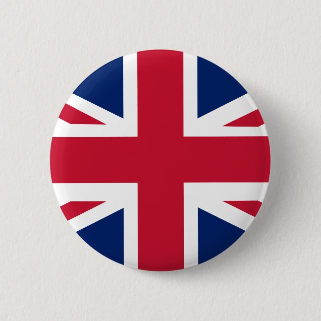 Badge Rond 5 Cm Drapeau anglais patriotique (Devant)