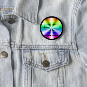 Badge Rond 5 Cm Drapeau Arc-En-Ciel - À Porter