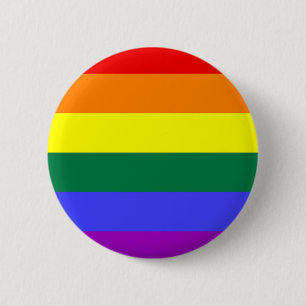 Badge Rond 5 Cm Drapeau arc-en-ciel LGBT