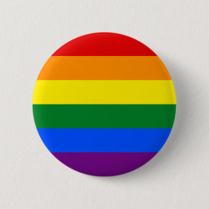 Badge Rond 5 Cm Drapeau arc-en-ciel (LGBT)