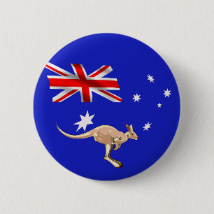Badge Rond 5 Cm Drapeau australien