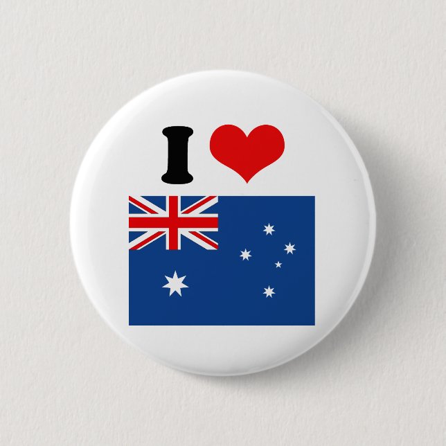 Badge Rond 5 Cm Drapeau australien (Devant)