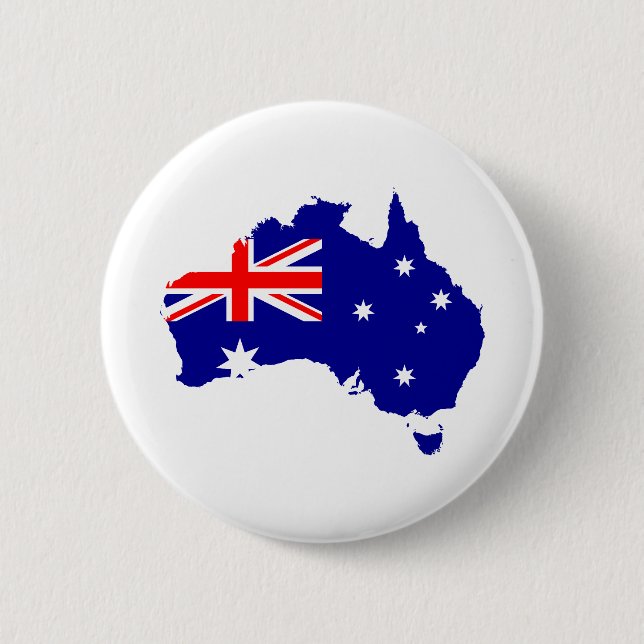 Badge Rond 5 Cm drapeau australien (Devant)