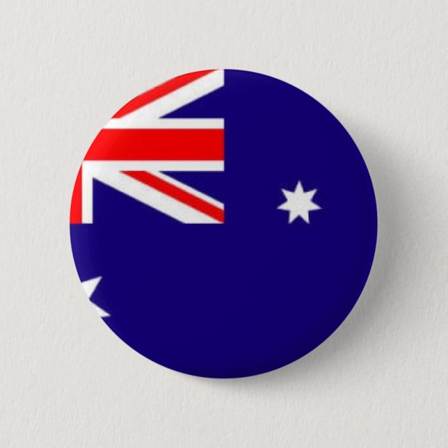 Badge Rond 5 Cm drapeau australien (Devant)