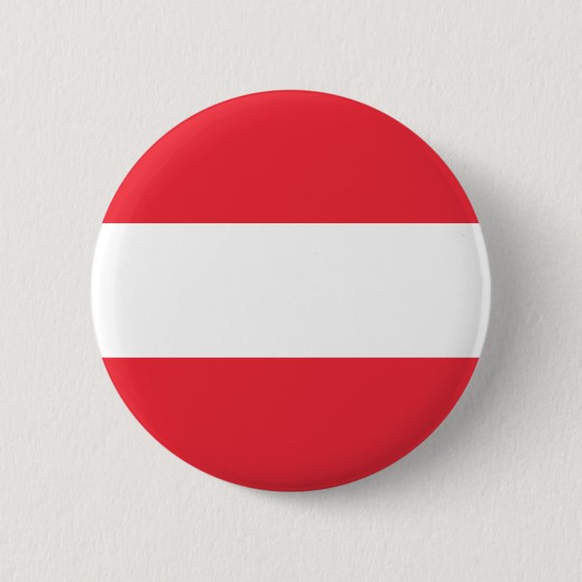 Badge Rond 5 Cm Drapeau autrichien (Autriche) (Devant)