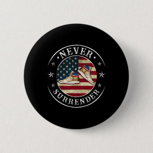 Badge Rond 5 Cm Drapeau Basket de l'or Trump 2024