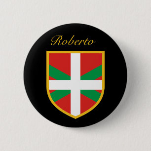 Badge Rond 5 Cm Drapeau basque