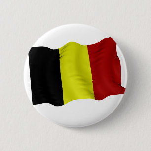 Badge Rond 5 Cm Drapeau belge