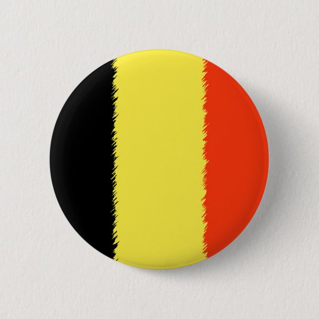 Badge Rond 5 Cm Drapeau belge (Devant)