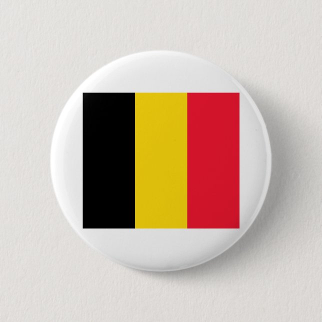 Badge Rond 5 Cm Drapeau belge (Devant)