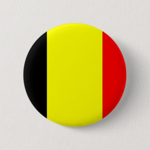 Badge Rond 5 Cm Drapeau Belgique