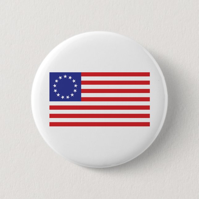 Badge Rond 5 Cm Drapeau Betsy-Ross-1776 (Devant)
