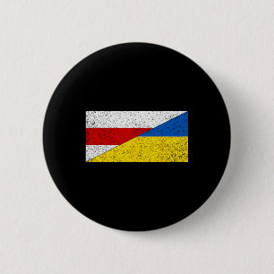 Badge Rond 5 Cm Drapeau Biélorussie Ukraine Fierté biélorusse ukra