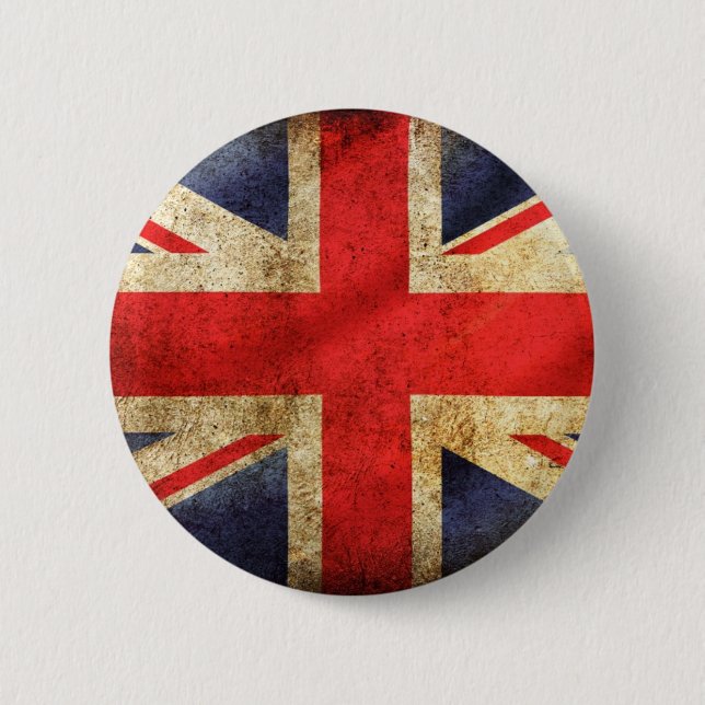 Badge Rond 5 Cm drapeau britannique (Devant)