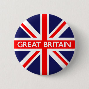 Badge Rond 5 Cm Drapeau britannique