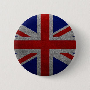 Badge Rond 5 Cm Drapeau britannique Vintage Union Jack