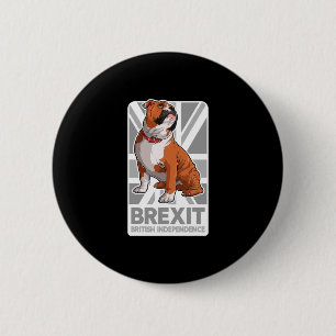 Badge Rond 5 Cm Drapeau Bulldog Patriotique Anglais Bulldog Union 