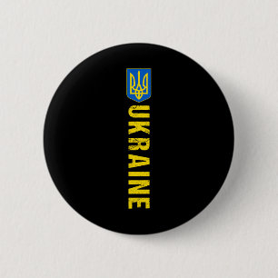 Badge Rond 5 Cm Drapeau Cadeau Ukraine Ukraini Kiev Ukrainien Ukra