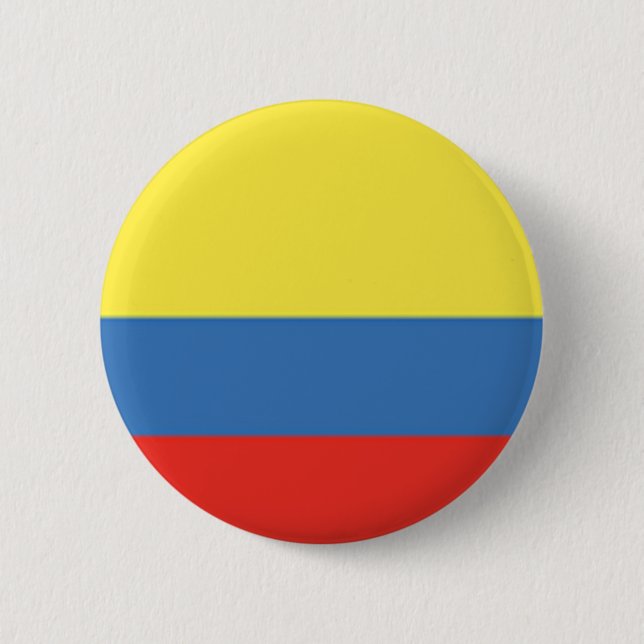 Badge Rond 5 Cm Drapeau Colombie (Devant)