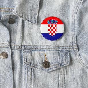 Badge Rond 5 Cm Drapeau croate