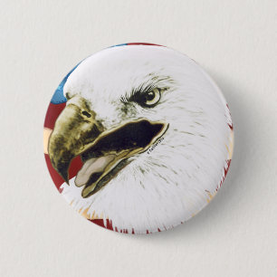 Badge Rond 5 Cm Drapeau d'aigle